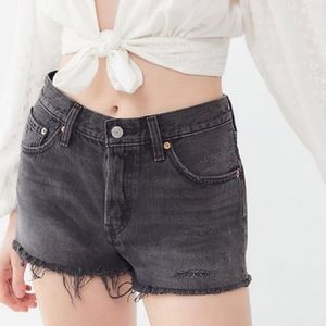 Black, Levi’s “501 Mid-Rise”, Shorts
